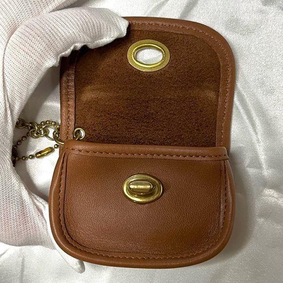 NWOT Vintage COACH City Key Fob, British Tan No. 7105 - Picture 8 of 11